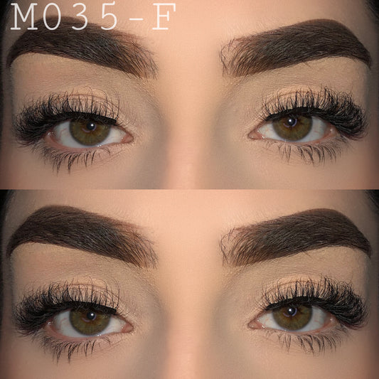 15mm fluffy mink lashes M035-F