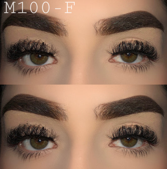 15mm fluffy mink lashes M100-F