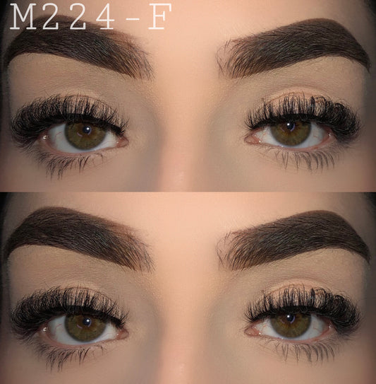 15mm fluffy mink lashes M224-F