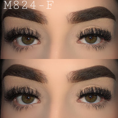 15mm fluffy mink lashes M824-F