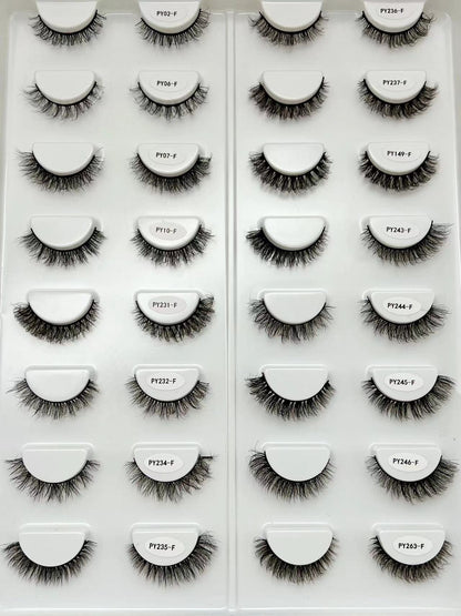 12MM Faux mink lash book