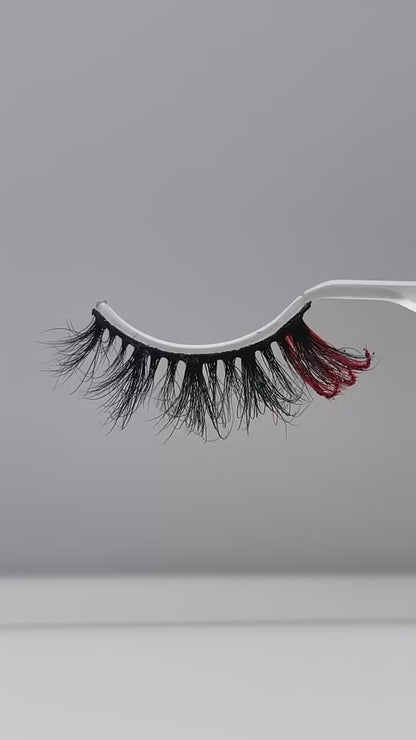 3D  mink glitter color lashes 8853-13CS