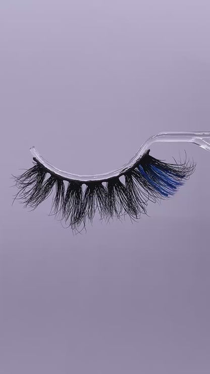 3D  mink glitter color lashes 8677-3CS