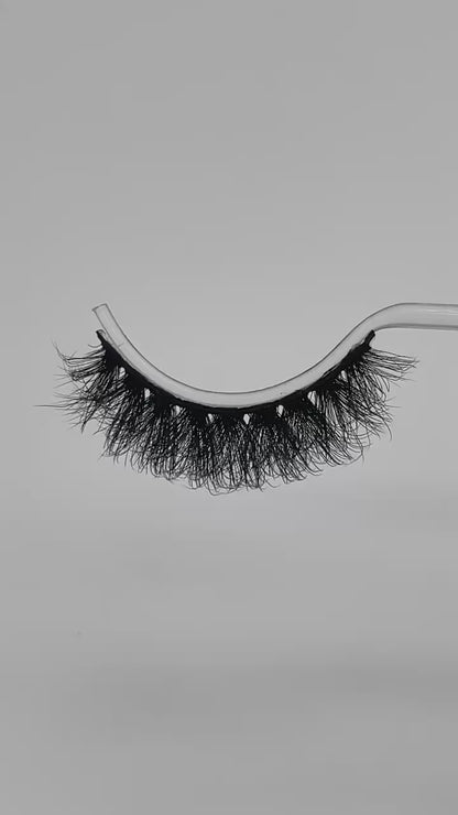 15mm faux mink fluffy lashes D908-F