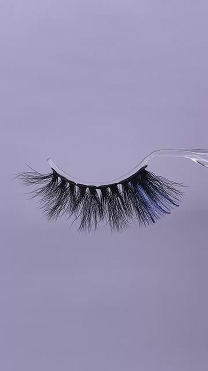 3D faux mink glitter color lashes D45-20CS