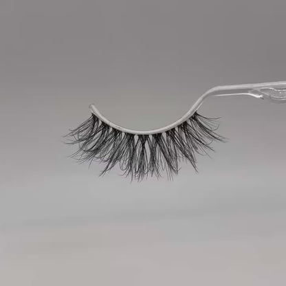 Clear faux mink lashes FM01