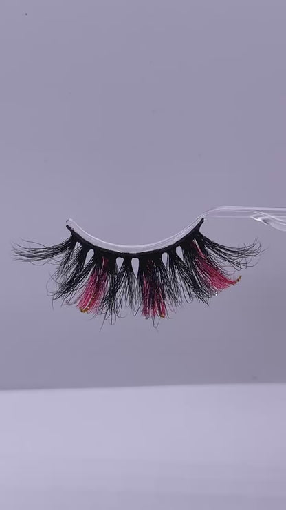 3D  mink glitter color lashes 45A-555CS