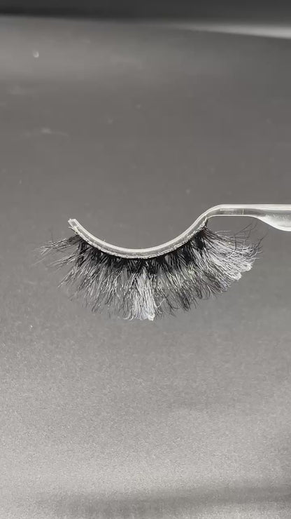 3D faux mink glitter color lashes D109-72CS