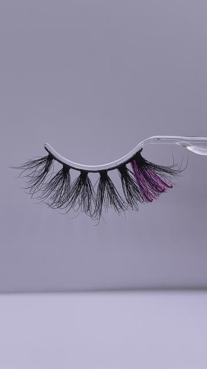 3D  mink glitter color lashes 8A-6CS