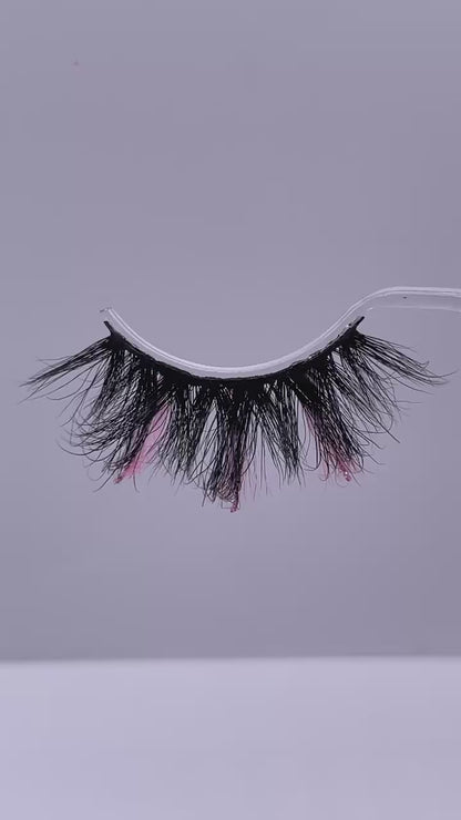 3D  mink glitter color lashes 47A-999CS