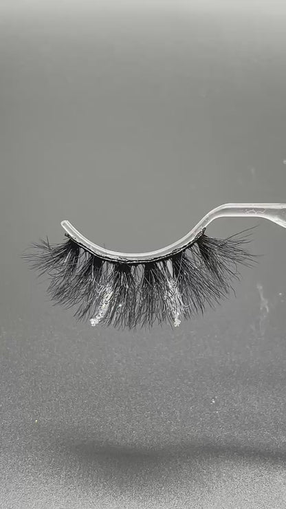 3D faux mink glitter color lashes D8509-82CS