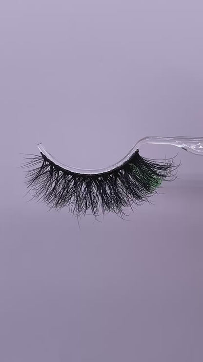 3D  mink glitter color lashes 8601-10CS