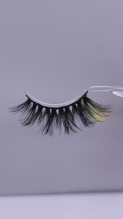 3D  mink glitter color lashes 45A-1CS