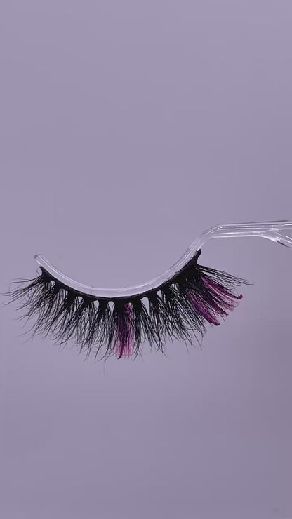 3D  mink glitter color lashes 8697-62CS