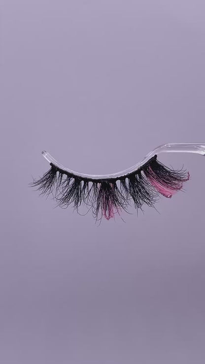 3D  mink glitter color lashes 8853-92CS